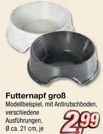 KiK Futternapf groß Ø ca. 21 cm, je Angebot