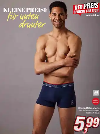 KiK Herren Retroshorts verschiedene Ausführungen, Größen: M-2XL, je Angebot