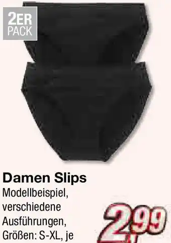 KiK Damen Slips Modellbeispiel, verschiedene Ausführungen, Größen: S-XL, je Angebot