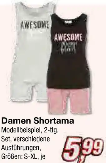 KiK Damen Shortama Modellbeispiel, 2-tlg. Set, verschiedene Ausführungen, Größen: S-XL, je Angebot