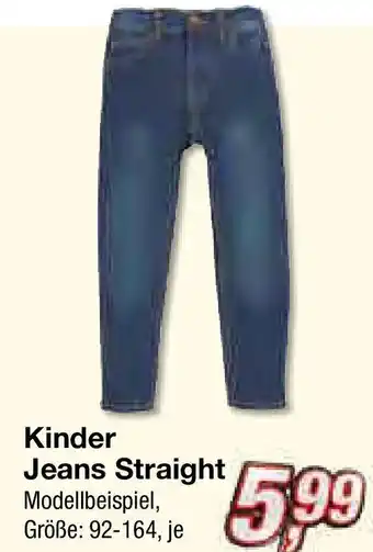 KiK Kinder Jeans Straight Modellbeispiel, Größe: 92-164, je Angebot