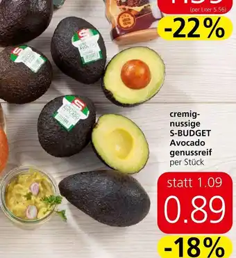 Eurospar cremig-nussige S-BUDGET Avocado genussreif per Stück Angebot