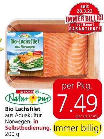 Eurospar Bio Lachsfilet 200 g Angebot