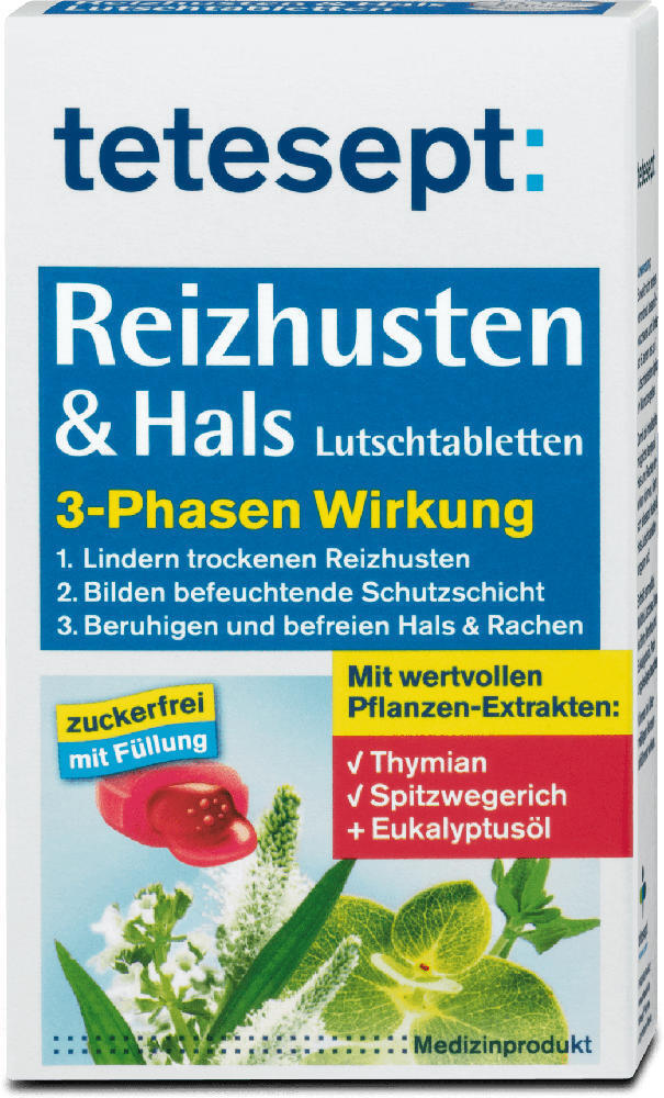dm Tetesept reizhusten & hals lutschtabletten 3-phasen wirkung Angebot