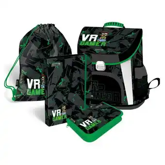 Libro Schultaschen-set boss team vr gamer 4-teilig grün/schwarz Angebot