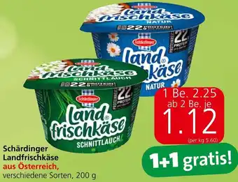 Eurospar Schärdinger Landfrischkäse aus Österreich, verschiedene Sorten, 200 g Angebot