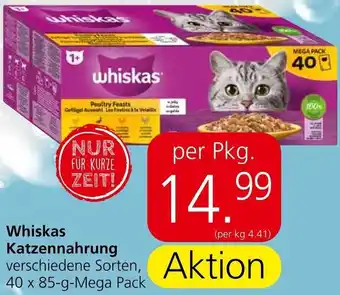 Eurospar Whiskas Katzennahrung 40 x 85-g-Mega Pack Angebot