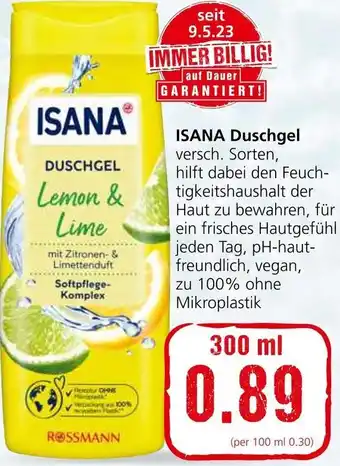 Eurospar ISANA Duschgel 300 ml Angebot