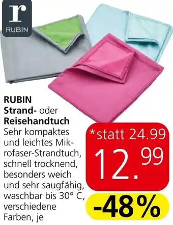 Eurospar RUBIN Strand- oder Reisehandtuch Angebot