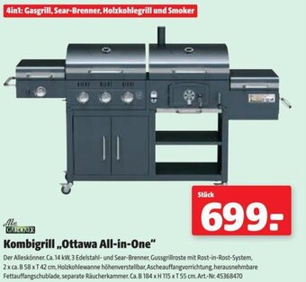 Der Grissemann Kombigrill,,Ottawa All-in-One" Angebot