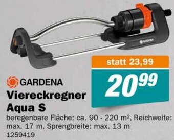 Let's Do It Baumarkt GARDENA Viereckregner Aqua S Angebot