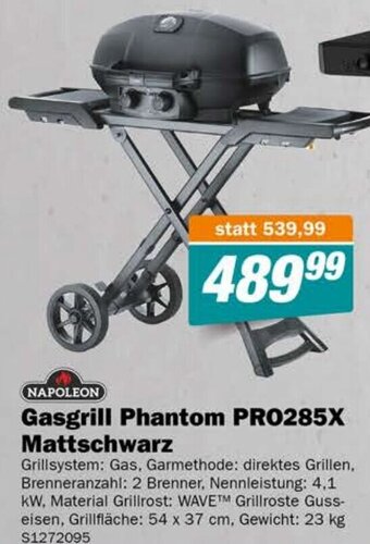 Let's Do It Baumarkt NAPOLEON Gasgrill Freestyle 425 Phantom Mattschwarz Angebot