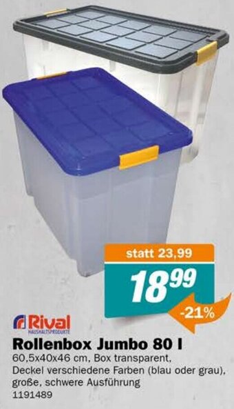 Let's Do It Baumarkt Rival Rollenbox Jumbo 80 I Angebot