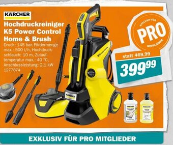 Let's Do It Baumarkt KARCHER Hochdruckreiniger K5 Power Control Home & Brush Angebot