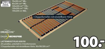 JYSK LATTENROST PLUS A50 FIX. 90x190/200 cm Angebot