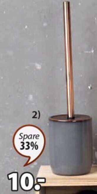 JYSK TOILETTENBÜRSTE MYRVIKEN Keramik und Stahl. Ø10x H37 cm Angebot