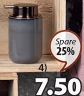JYSK SEIFENSPENDER MYRVIKEN Plastik und Keramik. Ø8 x H13 cm Angebot