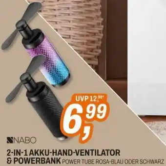 Expert NABO 2-IN-1 AKKU-HAND-VENTILATOR & POWERBANK Angebot