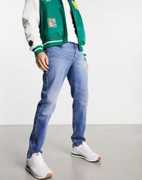 ASOS Asos design – schmale jeans in mittelblauer waschung Angebot