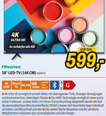 Expert Hisense 58" LED-TV (146 CM) 58A6FG Angebot