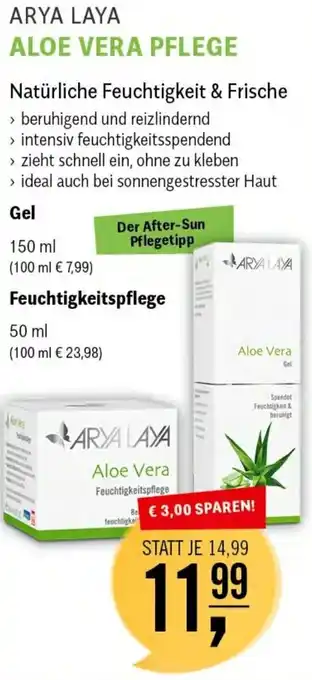 Martin Reformstark ARYA LAYA ALOE VERA PFLEGE Natürliche Feuchtigkeit & Frische Angebot