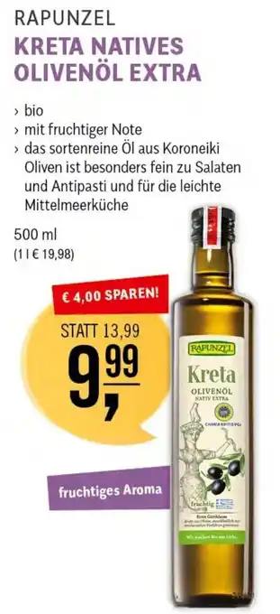 Martin Reformstark RAPUNZEL KRETA NATIVES OLIVENÖL EXTRA 500 ml Angebot