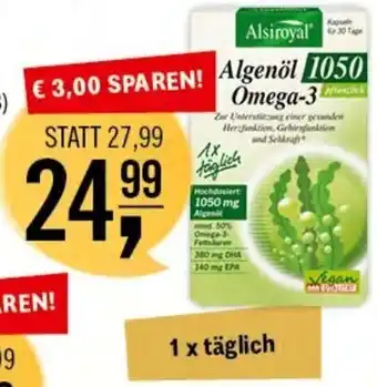 Martin Reformstark ALSIROYALⓇ ALGENÖL 1050 OMEGA-3 30 Kps. Angebot