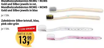 Martin Reformstark Zahnbürste Silber kristall, blau, pink oder grün Angebot