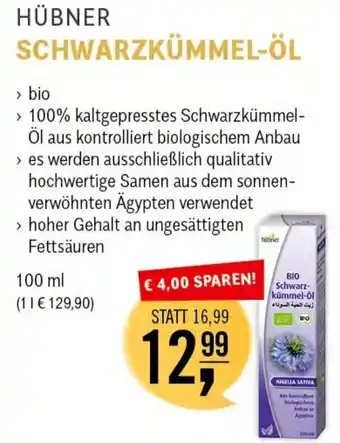 Martin Reformstark HÜBNER SCHWARZKÜMMEL-ÖL 100 ml Angebot