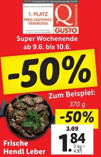 Lidl Frische Hendl Leber 370 g Angebot