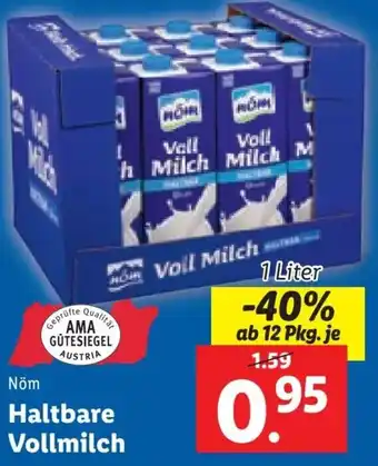 Lidl Nöm Haltbare Vollmilch Angebot