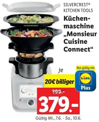Lidl SILVERCRESTⓇ KITCHEN TOOLS Küchen- maschine ,,Monsieur Cuisine Connect" Angebot