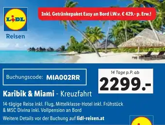 Lidl Karibik & Miami - Kreuzfahrt Angebot