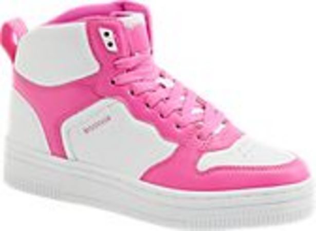 Deichmann Mid cut sneaker in pink-weiß Angebot