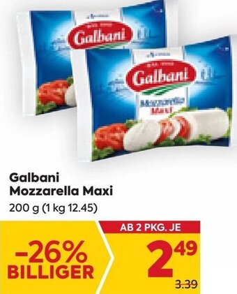 Billa Galbani Mozzarella Maxi 200 g Angebot