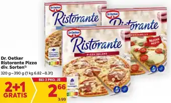 Billa Dr. Oetker Ristorante Pizza div. Sorten¹ 320g- 390 g Angebot