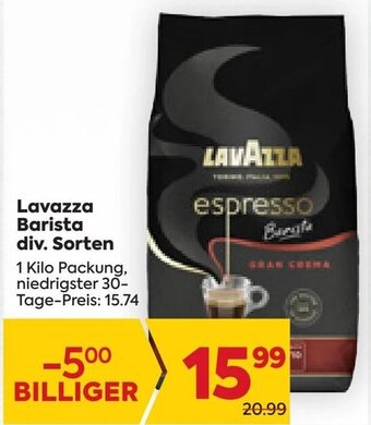 Billa Lavazza Barista div. Sorten 1 Kilo Packung, Angebot