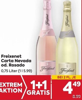 Billa Freixenet Carta Nevada od. Rosado 0,75 Liter Angebot
