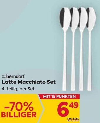 Billa berndorf Latte Macchiato Set 4-teilig, per Set Angebot