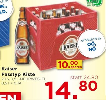 Unimarkt Kaiser Fasstyp Kiste 20 x 0,5 L Angebot