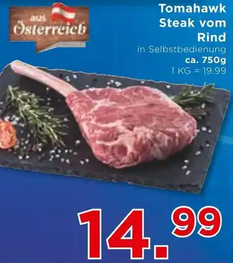 Unimarkt Tomahawk Steak vom Rind ca. 750g Angebot