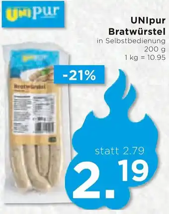 Unimarkt UNIpur Bratwürstel 200 g Angebot