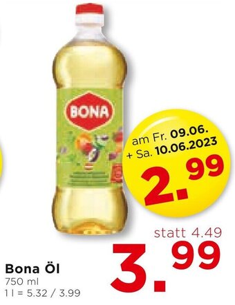 Unimarkt Bona Öl 750 ml Angebot