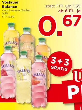 Unimarkt Vöslauer Balance verschiedene Sorten 0,75 L Angebot