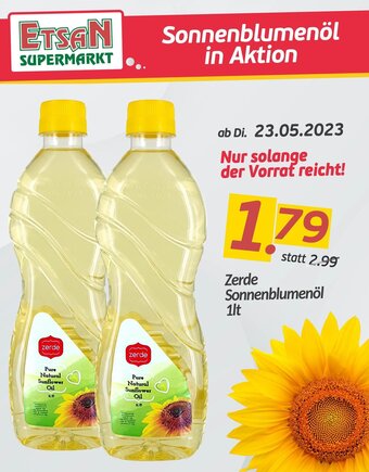 ETSAN Zerde Sonnenblumenöl 1lt Angebot