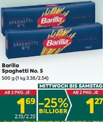Billa Barilla Spaghetti No. 5 500 g Angebot