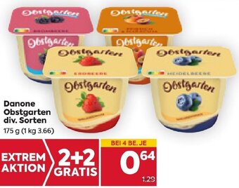 Billa Danone Obstgarten div. Sorten 175 g Angebot