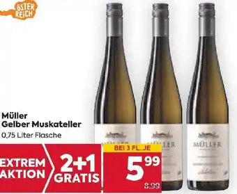 Billa Müller Gelber Muskateller 0,75 Liter Flasche Angebot