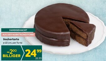 Billa Sachertorte Ø 22 cm, per Torte Angebot