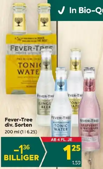 Billa Fever-Tree div. Sorten 200 ml Angebot